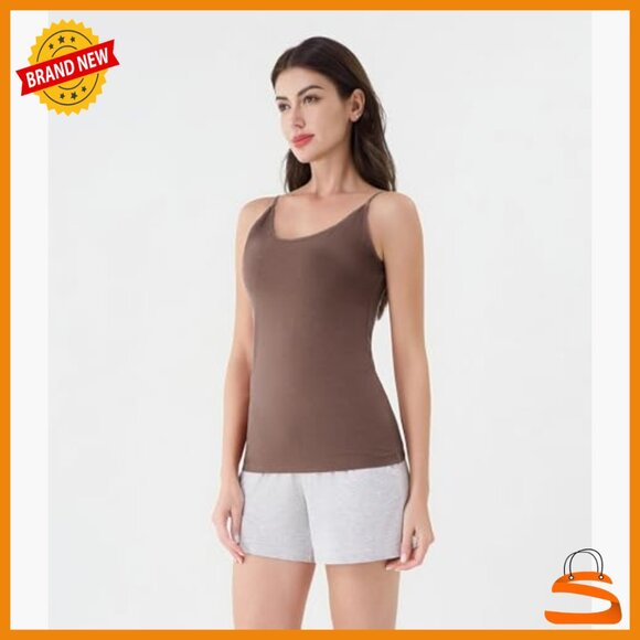 3 Pack Bamboo Rayon Camisoles Adjustable Straps Layering Sleepwear - Picture 4 of 7